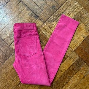 Ralph Lauren collection pink suede pants! Size 2